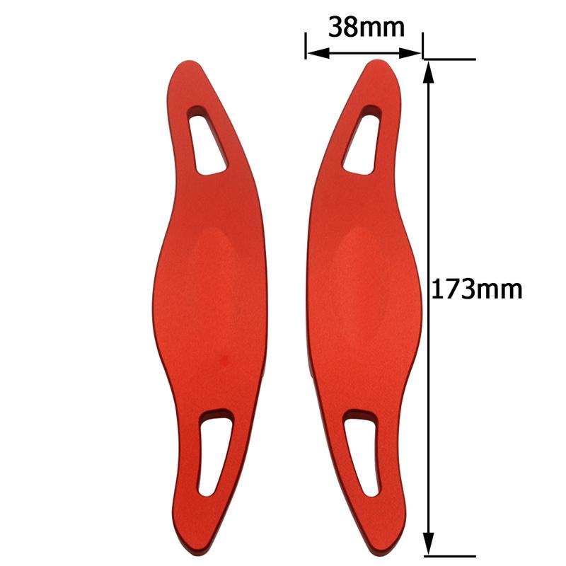 For Alfa Romeo Giulietta 2011-, Alfa MiTo 2010- Car Steering Wheel Shift Paddle DSG Extension Gear Stickers Accessories