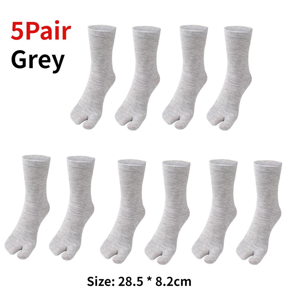 1-5Pair Japanese Style Two Finger Socks Unisex Clog Socks Polyester Toe Separation Socks Kimono Flip Flop Sandal Split Toe Sock