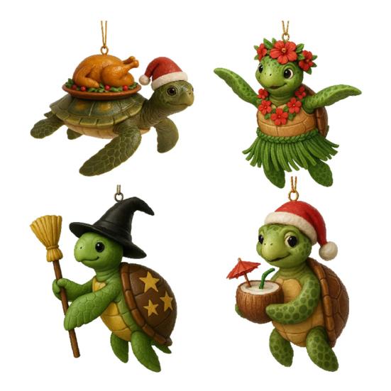 Адвент-календарь с морской черепахой, 24 реалистичных морских животных, рождественское украшение, праздничное настроение, сюрприз, обратный отсчет, украшение