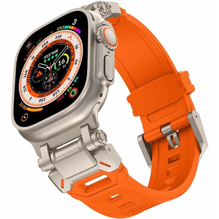 ERBORD ProTech Strap for Apple Watch 1/2/3/4/5/6/7/8/9/10/11/SE Ultra 1/2/3 42/44/45/46/49mm, Orange