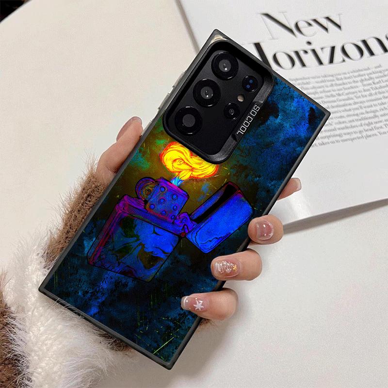 Lighter Cool Pattern Shockproof Phone Case for Samsung Galaxy S26 Edge S25 Ultra S24 FE S23 Plus S21 Cover Anti Fall Fundas