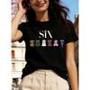 Женские хлопковые футболки с коротким рукавом Six The Musical Женская футболка Костюм Королевы Бродвея Графический топ