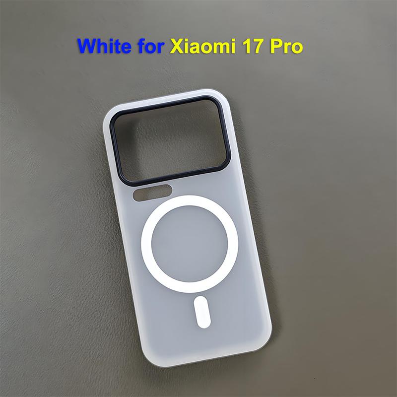 Чехол для Xiaomi 17 Pro Max Magsafe Роскошный Тонкий Матовый Черный Полупрозрачный Матовый Легкий Мягкий на Ощупь как Кожа Младенца Чехол-Защита для Телефона