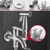 Набор для биде из нержавеющей стали 1 вход 2 выхода Высокое давление Ручной многофункциональный кран Душевая лейка для унитаза