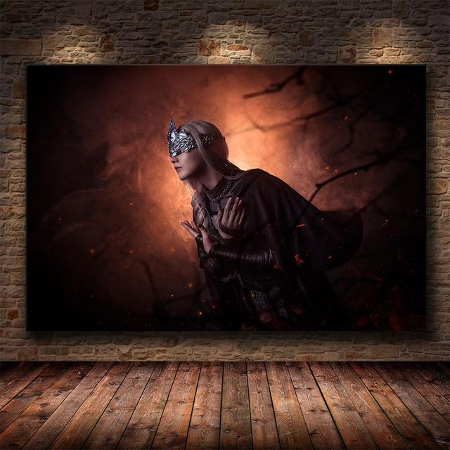 Классическая игровая картина The Dark Souls 3, холст, картина, постер, украшение, домашняя настенная живопись для комнаты, декора для спальни, фреска
