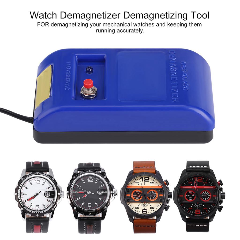 Professional Mechanical Wristwatch Demagnetizer Watch Repair Demagnetizing Tool 110 220v