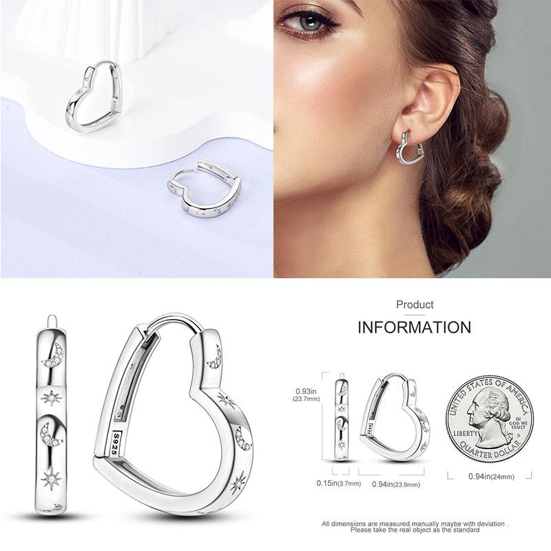 Hoop Earrings New silver 925 Rainbow, Shell, Women's Earrings Making jewelry For Women as Wedding Party Gifts