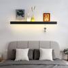 Modern LED Wall Lamp Shelf Wall Sconce 40/60/80/100CM For Bedroom Living Room Study Room Hallway Hotel Interior Decorative Light