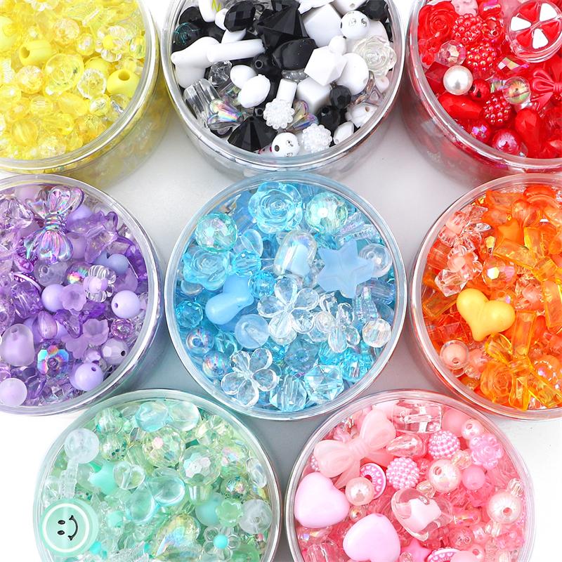 500 г акриловые бусины серии Baroque, свободные разделительные бусины для самостоятельного изготовления ювелирных изделий