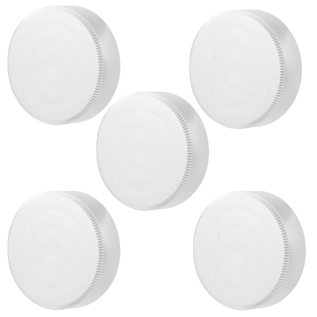 5Pcs C Mount Lens Rear Cap Portable Metal Protective Cover Camera Accessory Parts Silver