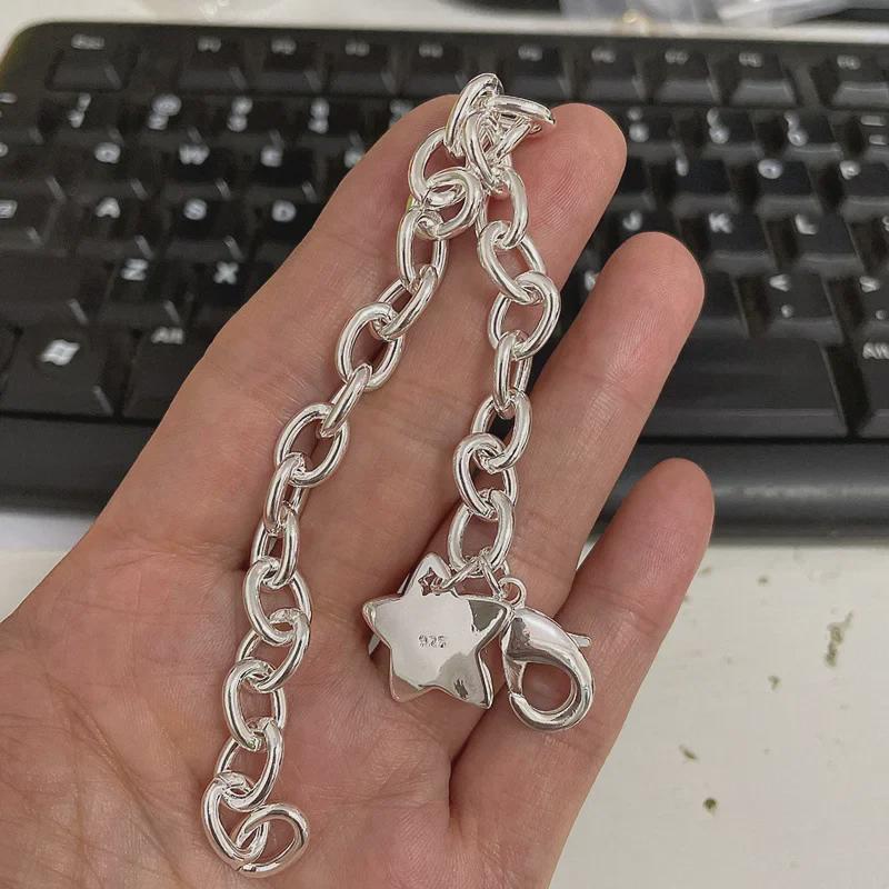 Браслет с пряжкой Lucky Star Shrimp, посеребренный 925 пробы