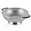 Tiawudi 18/8 Stainless Steel Colander, Easy-Grip Micro-Perforated 5-Quart Colander with Riveted and Heat-Resistant Handle, BPA-Free, Ideal for Pasta,