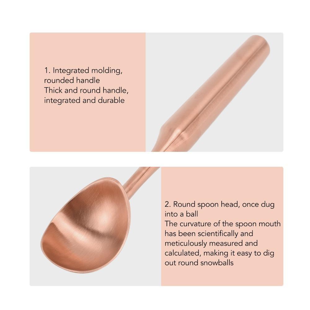 Rustless Steel Ice Cream Scoop Grip Handle Ball Maker Scoop Dessert Spoon Ice Cream Serving