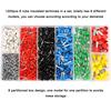 1200pcs Assorted E Tube Crimping Terminal Insulated Electrical Wire Connector Set with Storage Box