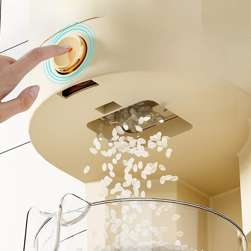 Ведро для пяти видов зерна и прочего зерна, Кухонное щелевое ведро для риса, Ведро для хранения риса, защищенное от насекомых и влаги, Ведро для риса с прессовым механизмом