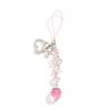 Y2K Sweet Strawberry Keychain Tassel Phone Strap Keyring Key Holder Girly Bag Hanging Decoration Key Accessories
