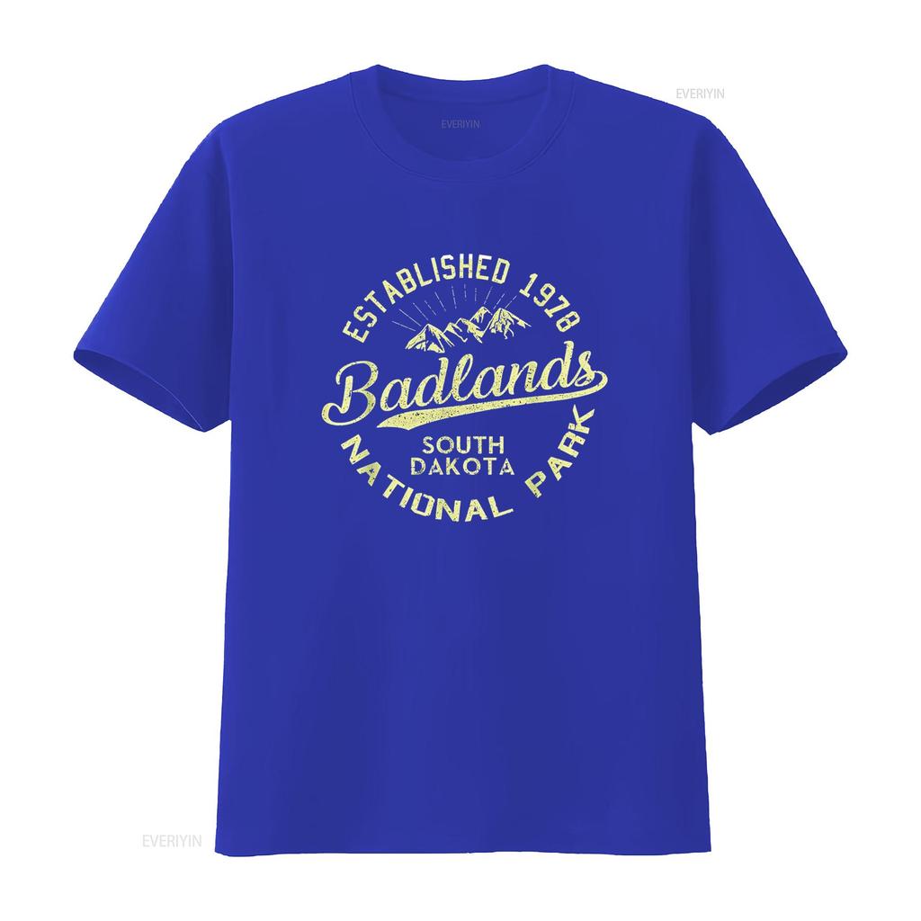 Badlands National Park Hiking Retro Vintage South Dakota T Shirt vintage Washed Stretched Stylish Comfortable designer clothes
