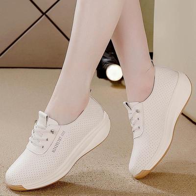 Женская обувь перфорированная дышащая повседневная обувь женская обувь модная обувь для мамы женская кожаная обувь