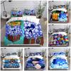 Blox Fruits Bedding Sets Bed Cover Comforter Duvet Cover Pillow Case 2-3 Pieces Sets Single Double Large Size Bedroom Decor