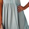 Women Plus Size Dress Sleeveless Sundresses Elegant Vintage Ladies Ruffle Beach Blue Mini Dresses Vestido