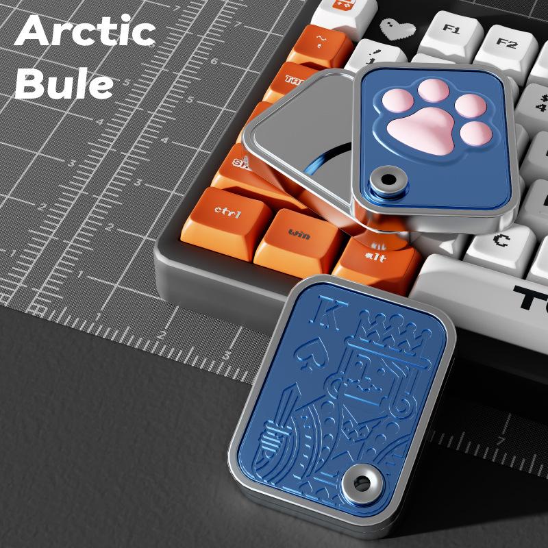 Cross-border Cat Paw Bubble Push Card: Children's & Adult Decompression Spinning Toy Pendant