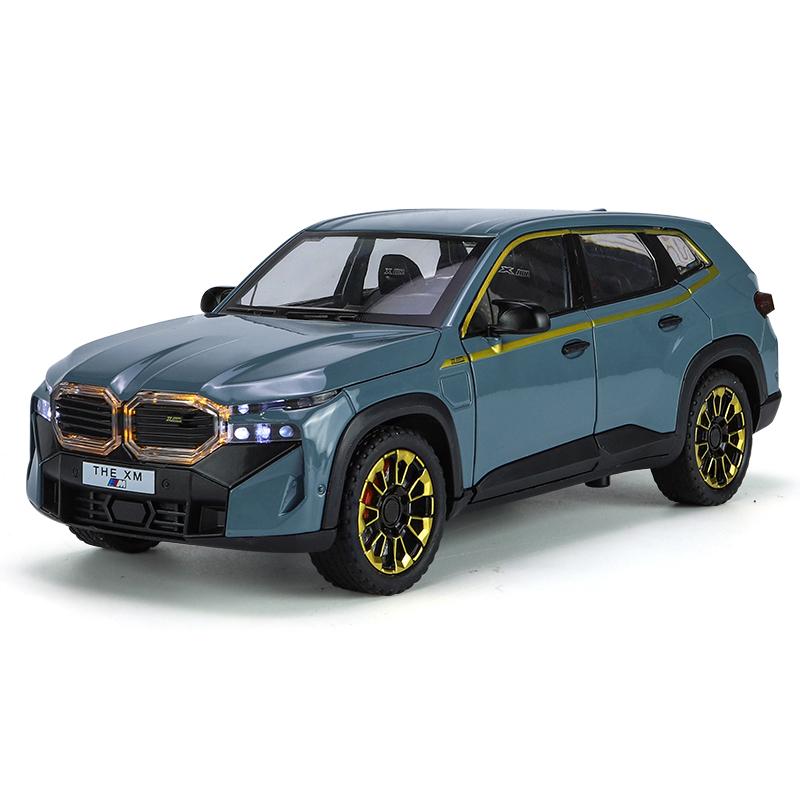 1:24 BMW The XM Литая модель автомобиля Сплав Звук Свет Украшения Симуляция Настольный дисплей Праздничный подарок С парнем Дети