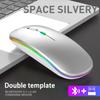 Wireless Mouse Gaming Mouse Backlight USB Compatible RGB Rechargeable Mice Silent Backlit Ergonomic Gaming Mouse for Laptop PC
