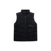 Solid Color Zipper Stand Collar Waterproof Down Insulated Sports Vest Men Vest Black 152247954-2