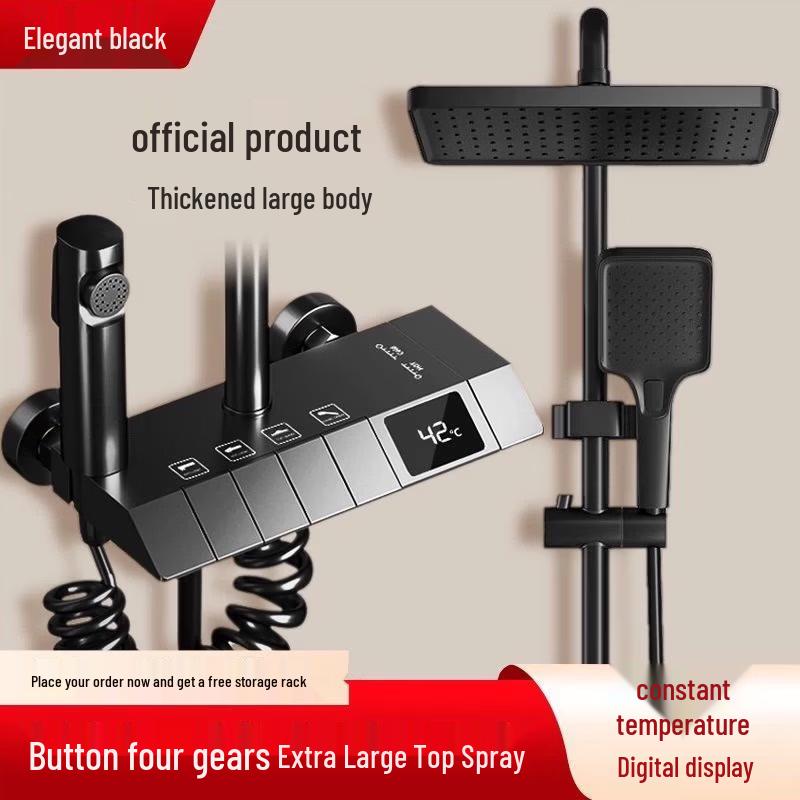 Smart Thermostatic Digital Shower Faucet Set