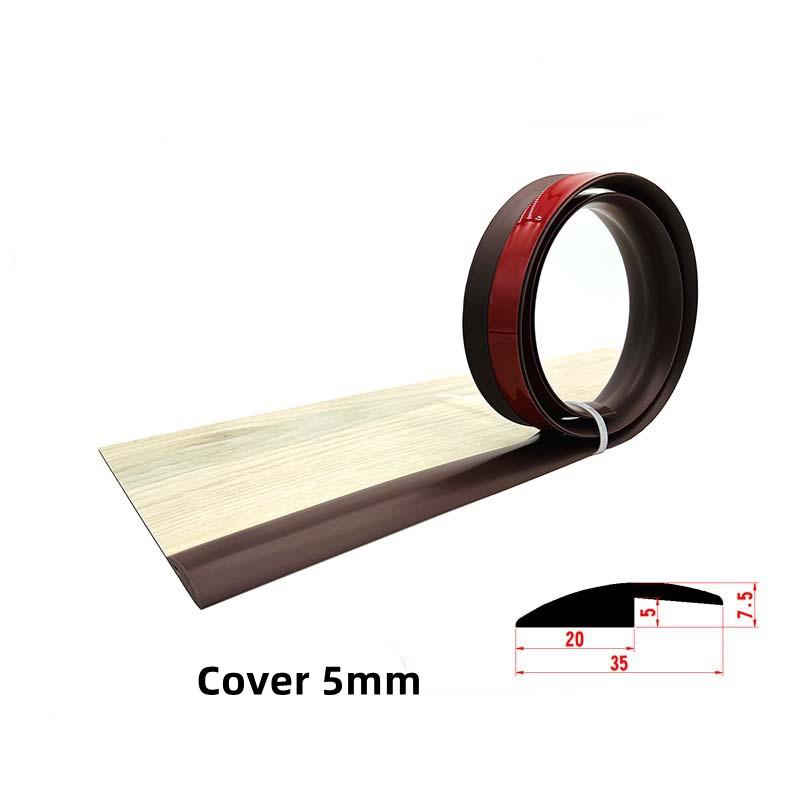 1M Self-adhesive Seam Strip Soft PVC Flooring Threshold Transition Sealing Strips Floor Threshold Anti-collision Seam Edge Trim