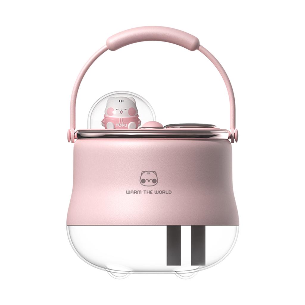 400mL Double Spray Humidifiers with Warm White Light Cute Animal Shaped Cool Mist Humidifier