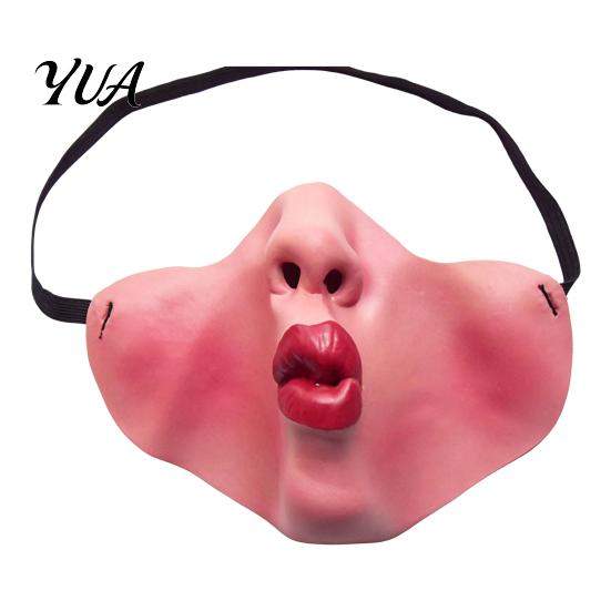 Funny Animal Masque Dog Masque, PU Foam Scary Pet Face Costume, Realistic Mouth Creative Photography Props with Elastic Band for Dress Up, Holiday