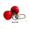 Mini Two Tomatoes Keychain Pendant Lovely Decoration Bag Phone Pendant Women Backpack Handbag Charm Gift for Girls