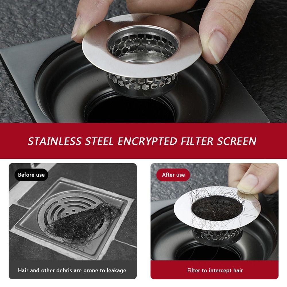 Сетчатый фильтр для слива против засоров с ручкой, полезный сетчатый фильтр для раковины, кухонные и ванные аксессуары
