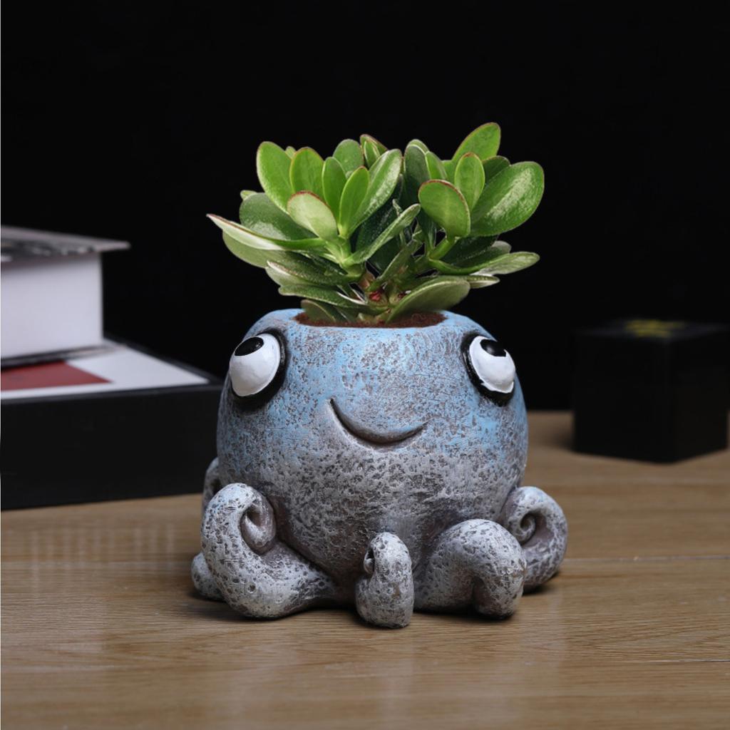 Забавный цветочный горшок для украшения сада, креативное украшение для двора с суккулентами