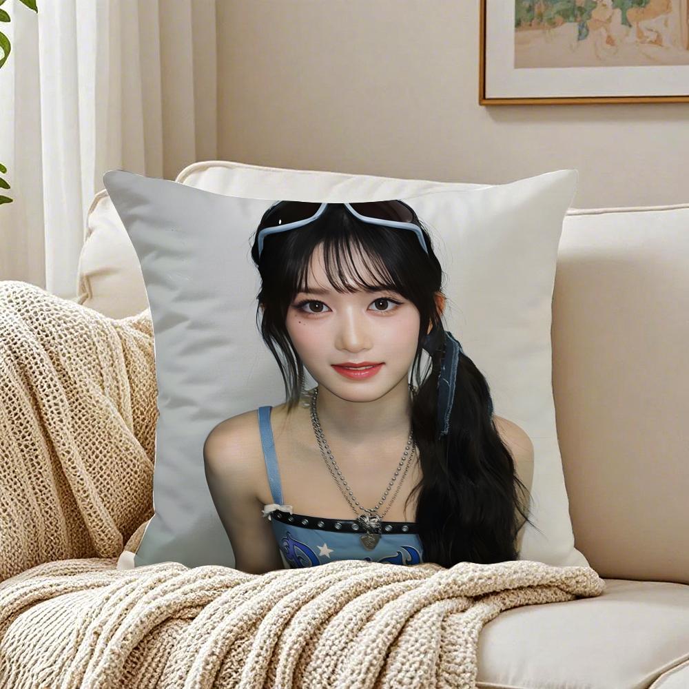 Idol Kpop LLEESEO Cushion Cover Pillowcase Antidustmite living Room Sofa Decor Cushion Room