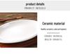 Extra Large Thickened Oval Ceramic White Steaming Fish Plate for Restaurants