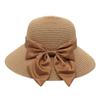 Соломенная шляпа с бантом, большой козырек, пляжная шляпа, соломенная шляпа с лентой, шляпа для мамы, женская