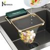 Kitchen Sink Filter Rack Foldable Sink Strainer Mesh Bag Sink Strainer Drain Large Capacity Garbage Basket Sink Leftovers Filter