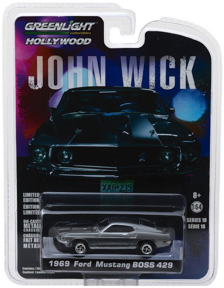 Greenlight Hollywood Series 18 John Wick Movie 1969 Ford Mustang Boss 429 Vehicle 1/64 (2014) Die-cast