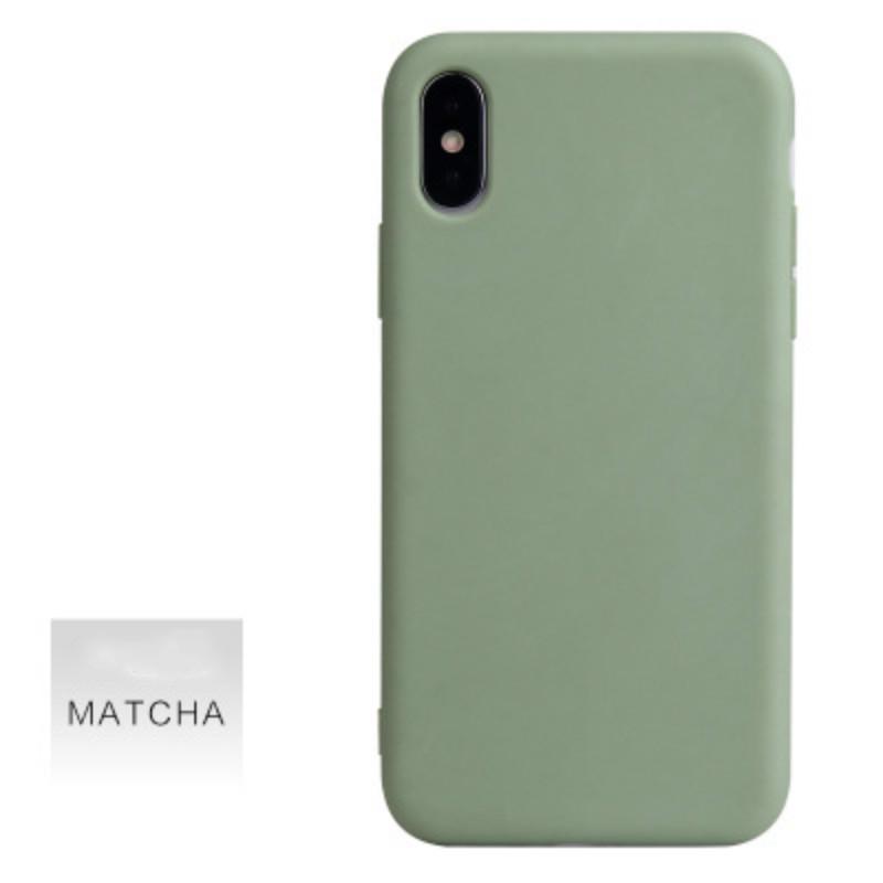 Simple Solid Color Silicone Phone Case for IPhone11 11Pro 11ProMax Candy Color Soft Back Cover