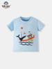 Cartoon Whale Ocean Round Neck Short-Sleeve Children's T-Shirt