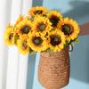 Useful Artificial Sunflower Eco-friendly Lightweight Rustic