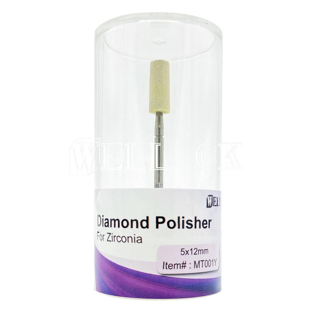 WellCK Dental Lab Polisher Ceramic Diamond Grinding Head Stone Grinder Zirconia Ceramics Crowns Polisher 2.35mm