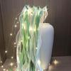 Ribbon Fairy Wand Light-up Wedding Wand Glow Lace And Ribbon Stick with Bell for Wedding Birthday Party New Year Celebration