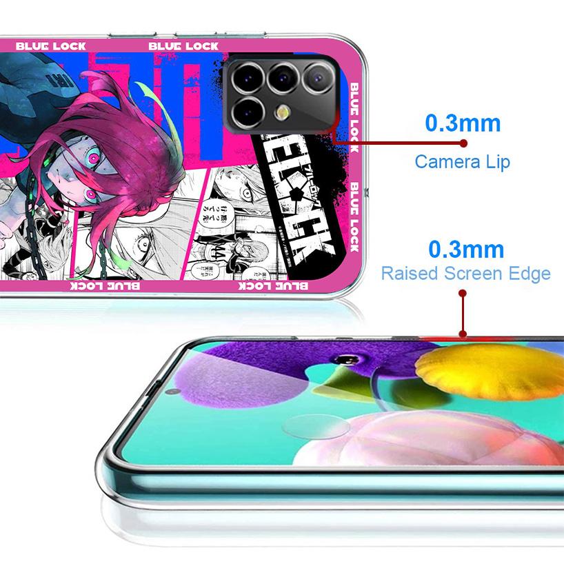 Аниме Blue Lock Чехол для телефона Samsung Galaxy A17 A37 A57 A16 A26 A36 A56 A15 A25 A35 A55 A14 A24 A34 A54 A13 A23 A33 A53 A15 A2
