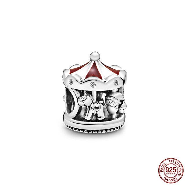 Стерлингового Серебра 925 пробы, милые животные, цифровая подвеска-подвеска, подходит для оригинального модного браслета-подвески для женщин, DIY модное изготовление ювелирных изделий