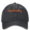 Джинсовая джинсовая бейсболка Kubota Популярный логотип Для улицы Защита от солнца Тракерная шляпа Весна Пара Женская повседневная Дизайнерская кепка Snapback