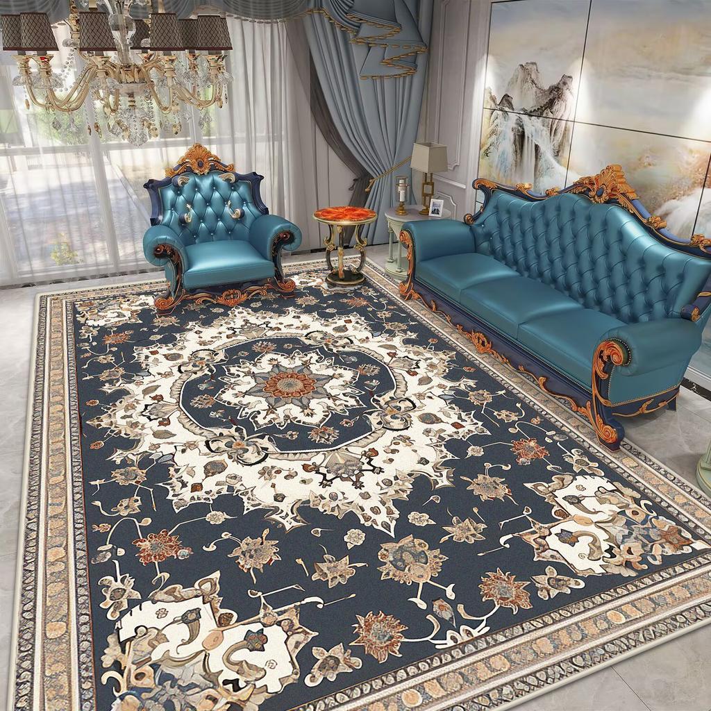 Ретро Богемия Ковры Большого Размера Украшение Гостиной Дом Отель Холл Ковер Спальня Диван Столик Прикроватный Нескользящий Напольный Коврик Тапете