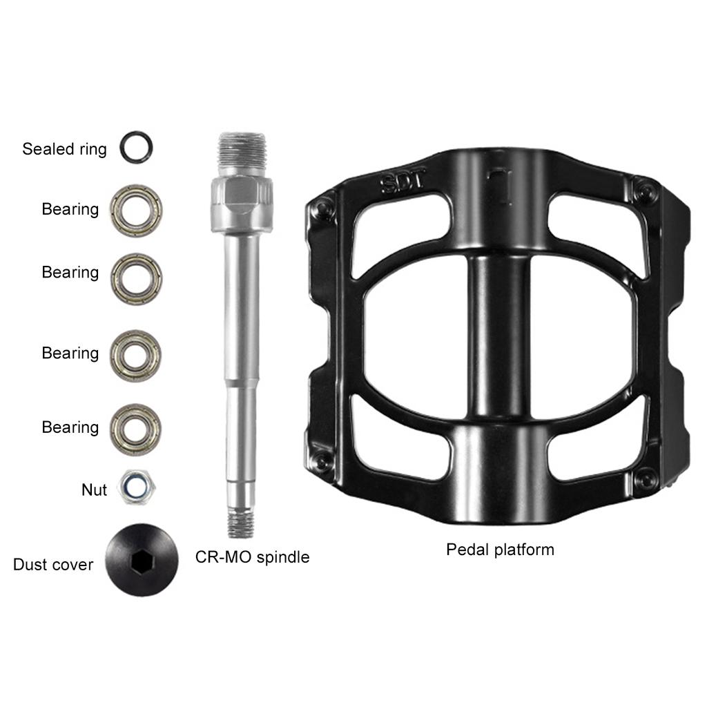 Педали для горного велосипеда 4 подшипника Педали для велосипеда из алюминиевого сплава Дорожные педали для MTB велосипеда